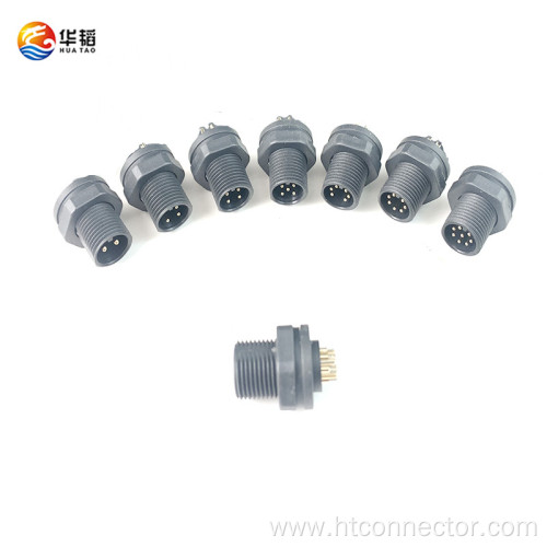 M12 Front lock face Plate Waterproof connector